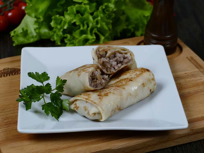 Блинчики с мясом